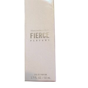 Abercrombie & Fitch Fierce Perfume Box - Pearl White with Metallic Logo